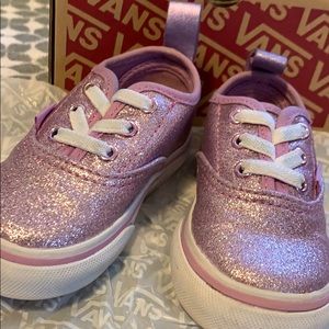 Infant/toddler size 4 Sparkly Purple Vans